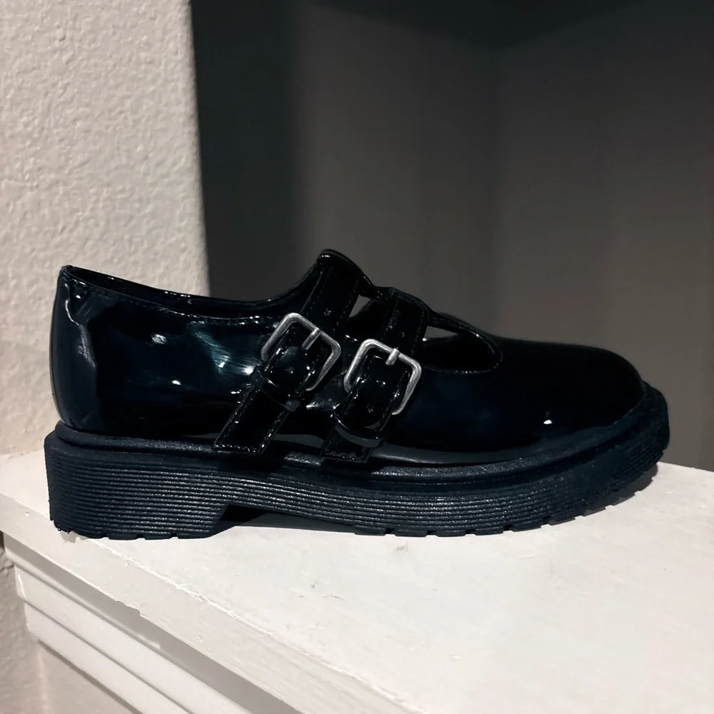 Art Class Kids Girls Eden Mary Jane Dressy School Fashion Flats Black Youth Sz 1